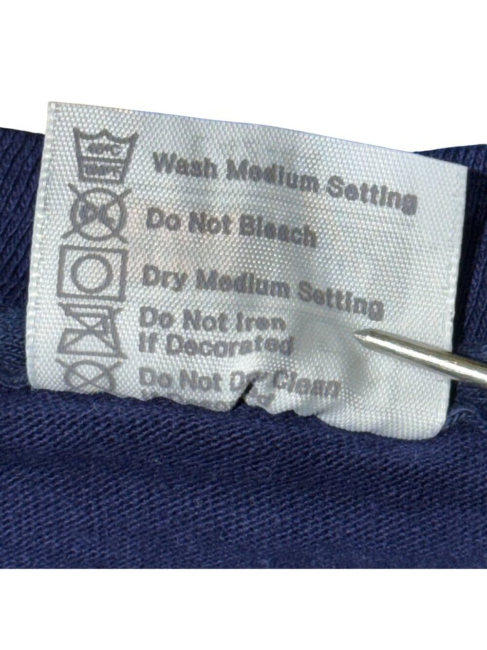 Vintage 70s Hanes Blue Graphic Tee Shirt Racquetball Print Single Stitched L - Picture 6 of 7